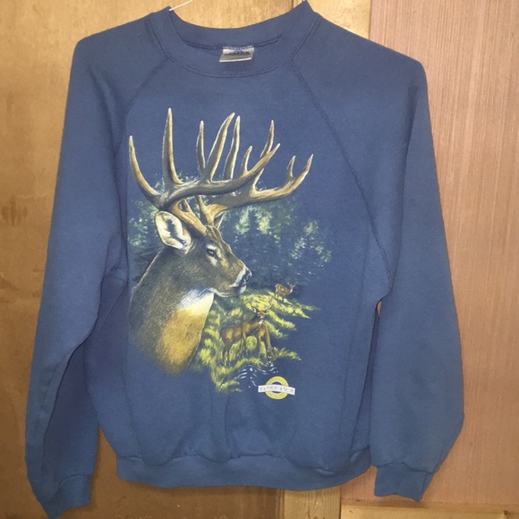 Tultex Other - Vintage 🇺🇸 deer sweatshirt XL